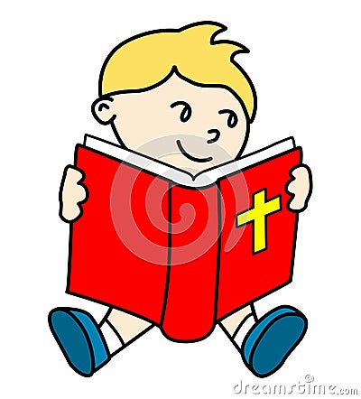 Bible Kid Vector Stock Vector - Image: 65070392