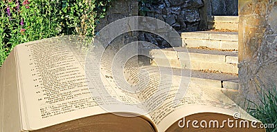 Bible parables steps to heaven Stock Photo