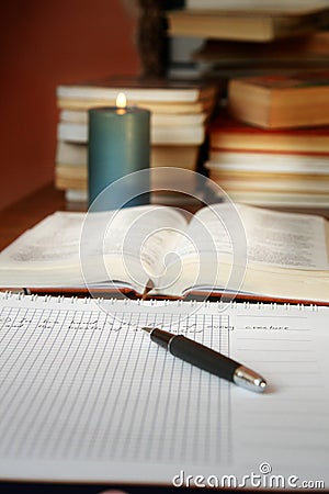 Bible study Stock Photo