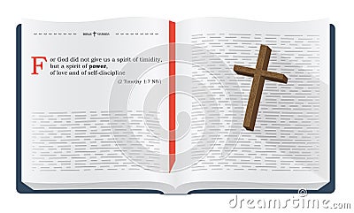 Bible verses for Bible study Cartoon Illustration
