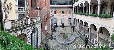 The Biblioteca Ambrosiana in Milan, Italy Stock Photo