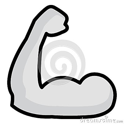 Bicep Isolated Vector icon which can be easily modified or edit Vector Illustration