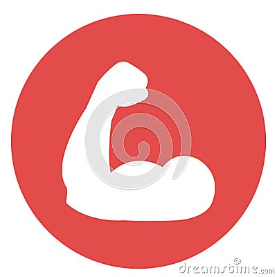 Bicep Isolated Vector icon which can be easily modified or edit Vector Illustration