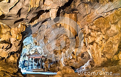 Bich Dong Cave at Ninh Binh Province in Vietnam Stock Photo