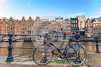 Bicycle at Amsterdam Stock Photo