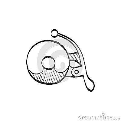 Sketch icon - Bicycle bell Vector Illustration