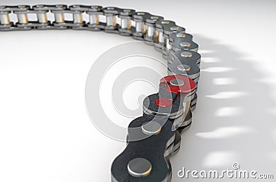 Bicycle Chain Missing Link Stock Photo