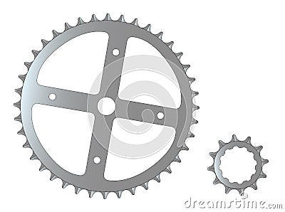 Bicycle Cogs Vector Illustration