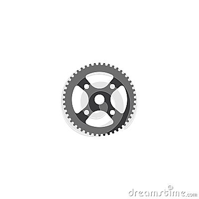 Bicycle cogwheel illustration Vector Illustration