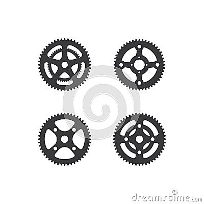 Bicycle cogwheel illustration Vector Illustration