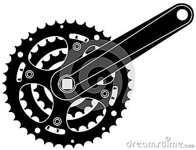 bicycle cogwheel sprocket Vector Illustration
