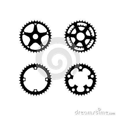 Bicycle crank vector collection Vector Illustration