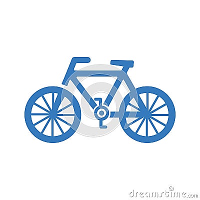 Bicycle, cycling, travel icon. Blue color design Stock Photo