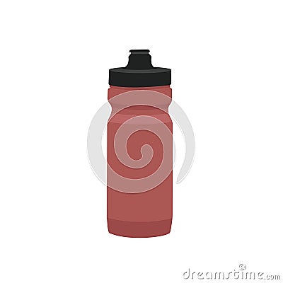 Bicycle equipment sports water bottle mountain bike. Color vector illustration Vector Illustration