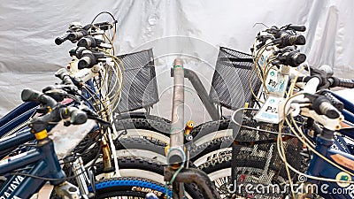 Bicycle facility for tourist and visitors in Putrajaya, Malaysia Editorial Stock Photo