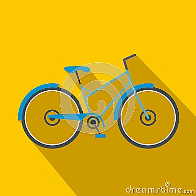 Bicycle flat icon Vector Illustration