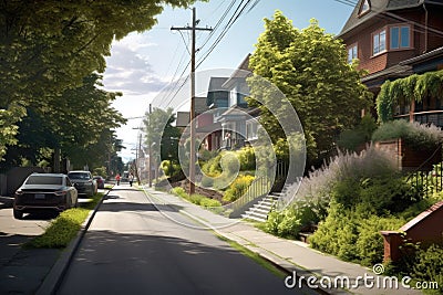 bicycle-friendly streets and pathways Stock Photo