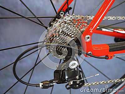 Bicycle gears Stock Photo