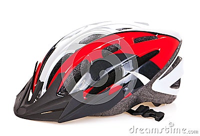 Bicycle helmet Stock Photo