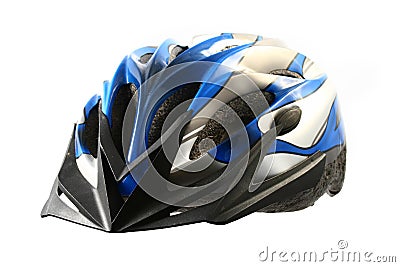 Bicycle helmet Stock Photo