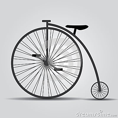 Bicycle historic eps10 Vector Illustration