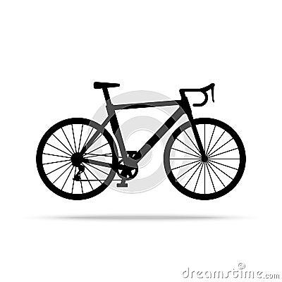 Bicycle icon. Bike Vector isolated on white background. Vector Illustration