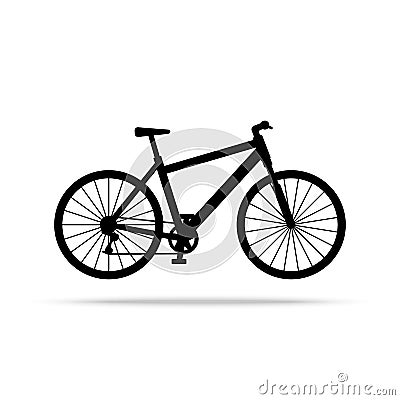 Bicycle icon. Bike Vector isolated on white background. Vector Illustration