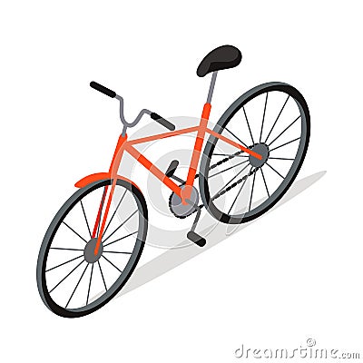 Bicycle Icon Design Isolated. Personal Transport. Vector Illustration