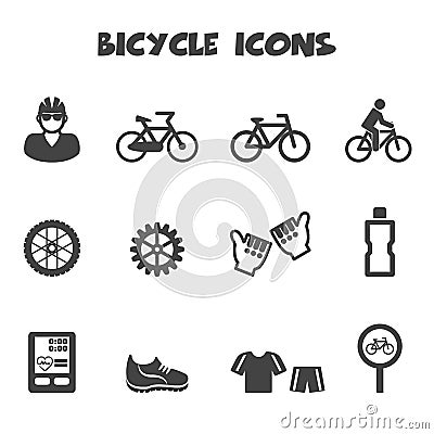 Bicycle icons Vector Illustration