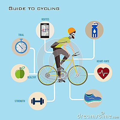 Bicycle infographic Vector Illustration