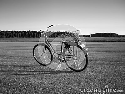 Bicycle monochrome Stock Photo