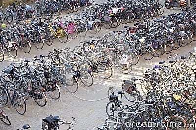 Bicycle parking Stock Photo