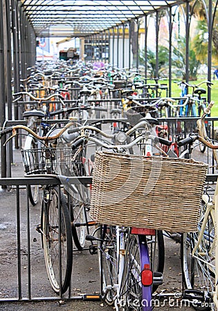 Bicycle Parking Stock Photo