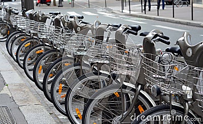 Bicycle parking Editorial Stock Photo