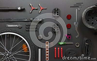 Bicycle parts Stock Photo