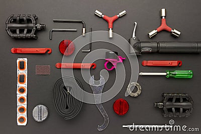 Bicycle parts Stock Photo