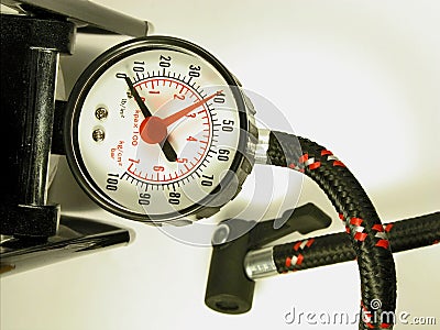 Bicycle pump inflator / manometer Vector Illustration