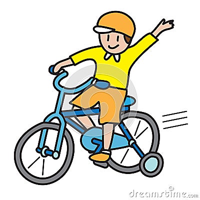 Bicycle ride Vector Illustration