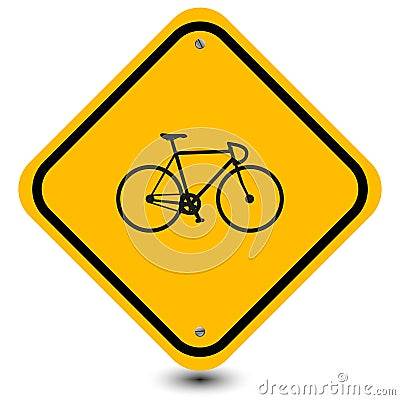 Bicycle sign Vector Illustration