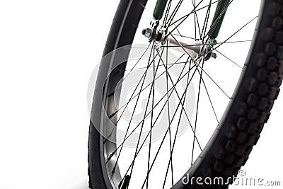 Bicycle spokes Stock Photo