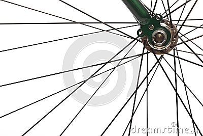 Bicycle spokes Stock Photo