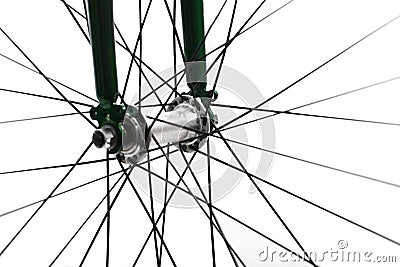 Bicycle spokes Stock Photo