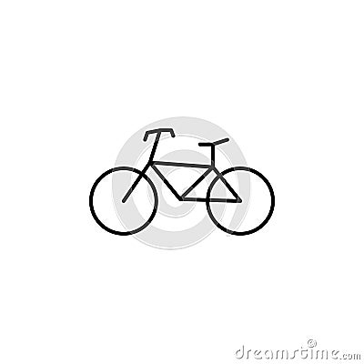 bicycle store sign icon. Element of navigation sign icon. Thin line icon for website design and development, app development. Stock Photo