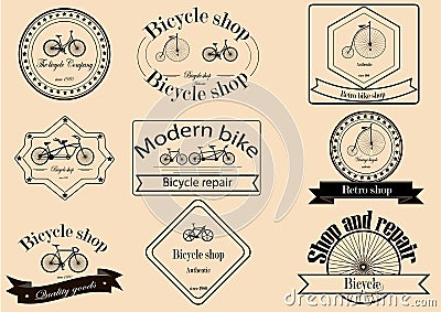 Bicycle store Vector Illustration