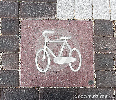 Bicycle symbol Stock Photo