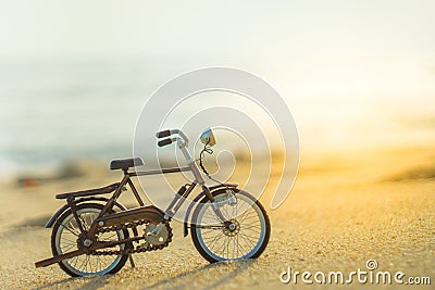 Bicycle transport toy Stock Photo