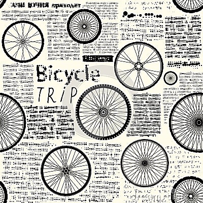 Bicycle trip Vector Illustration