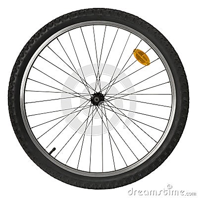 Bicycle wheel Stock Photo