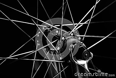 Bicycle wheel Stock Photo