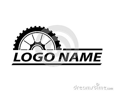 Bicycle wheel logo template vector Stock Photo